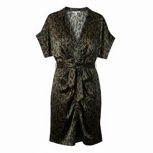 Steve Madden Leopard Print High Low Dress